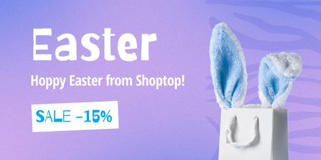 Easter Holiday Greeting Twitter Design Template