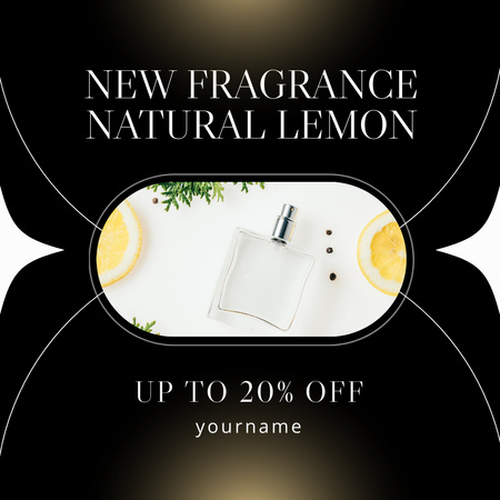 New Fragrance with Lemon Instagram Design Template