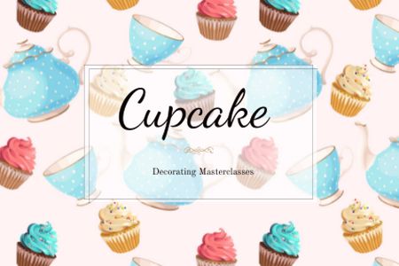 Platilla de diseño Cupcakes Decorating Masterclasses Offer Gift Certificate