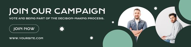 Designvorlage Join Election Campaign für Twitter