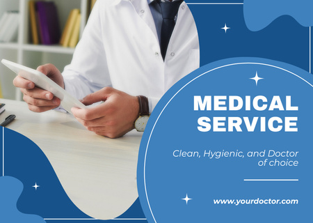 Medical Services Offer Card – шаблон для дизайну