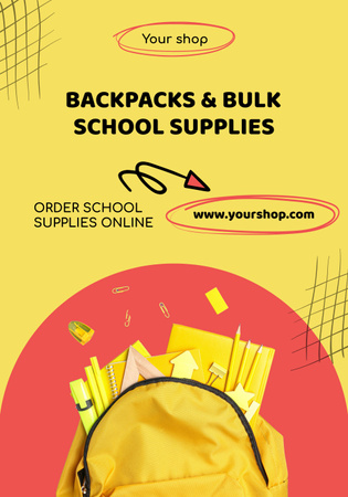 Modèle de visuel Back to School Special Offer - Poster 28x40in