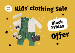 Cute Baby Clothes Sale Announcement