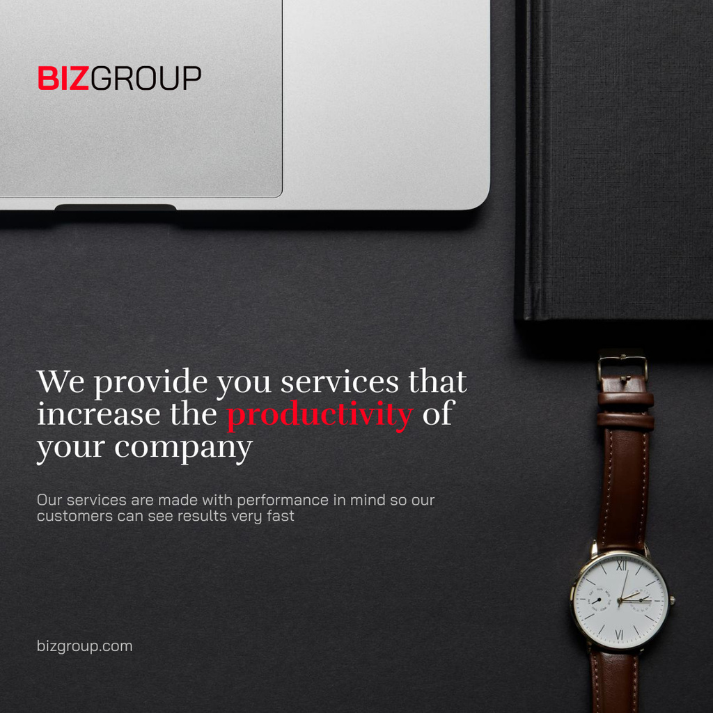Company Productivity Service Instagram Modelo de Design