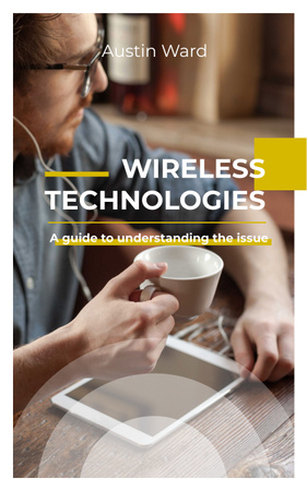Suggestion for Guide to Understanding Issue of Wireless Technology Book Cover Modelo de Design