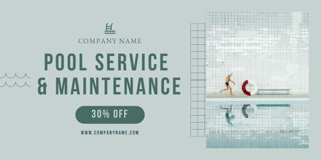 Pool Maintenance Services with Special Discount Image Design Template