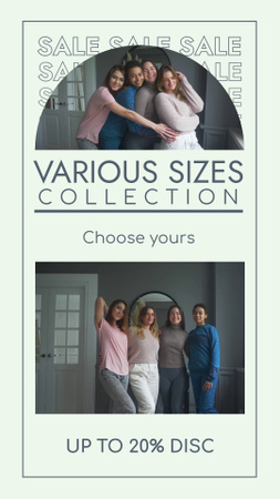 Clothing Collection For Everyone Sale Offer Instagram Video Story Design Template