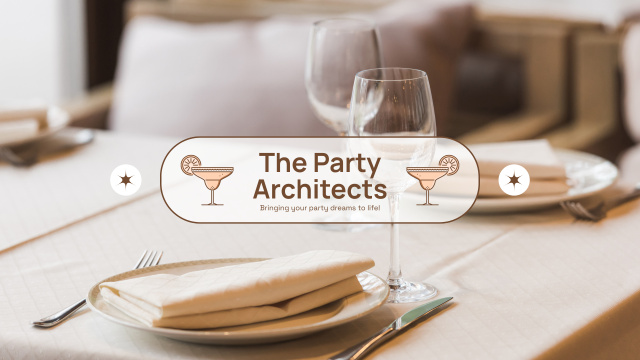 Designvorlage Event and Party Planning Services für Youtube