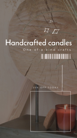 Platilla de diseño Handmade Wax Candles With Discount TikTok Video