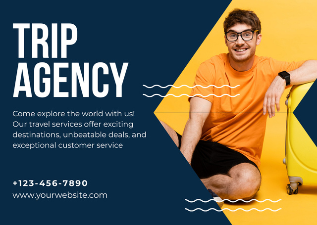 Trip Agency Offer Card – шаблон для дизайну
