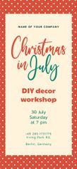 Celebration of Christmas in July with Decorations