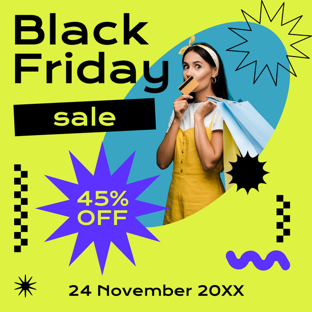 Black Friday Price Breaks and Offers Instagram AD Modelo de Design