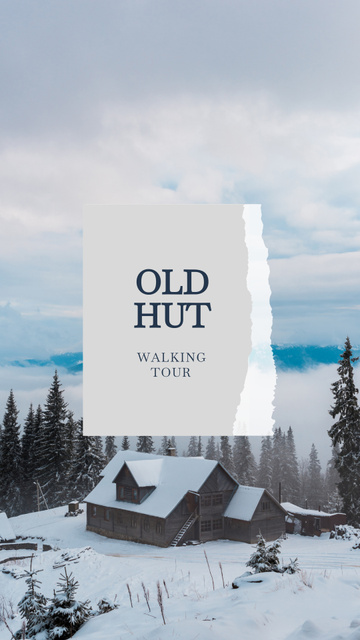 Designvorlage Winter Walking Tour Offer für Instagram Story