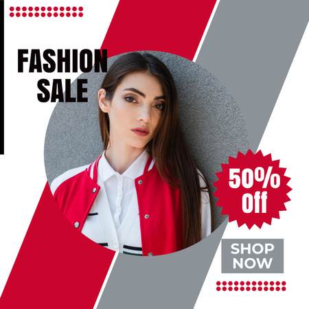 Female Clothing Sale with Discount Instagram Design Template