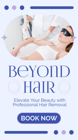 Offer Gentle Hair Removal Using Laser Instagram Story Design Template