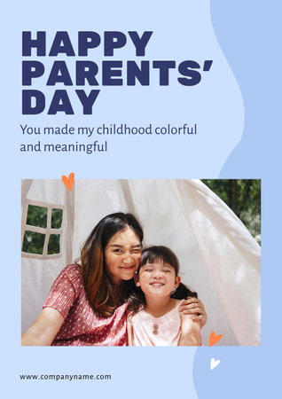 Happy parents' Day Poster Design Template
