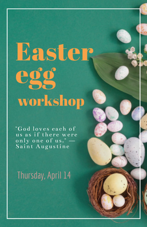 Easter Holiday Workshop Announcement Flyer 5.5x8.5in Design Template