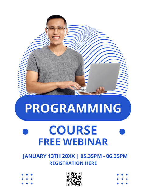 Webinar Topic about Programming Poster US Design Template