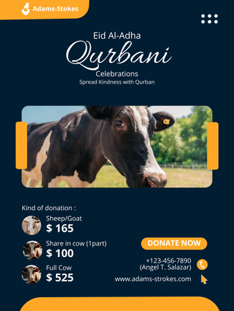  Offer Discounts on Beef for Eid al-Adha Poster US Design Template