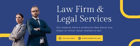 Team of Lawyers Email header Design Template