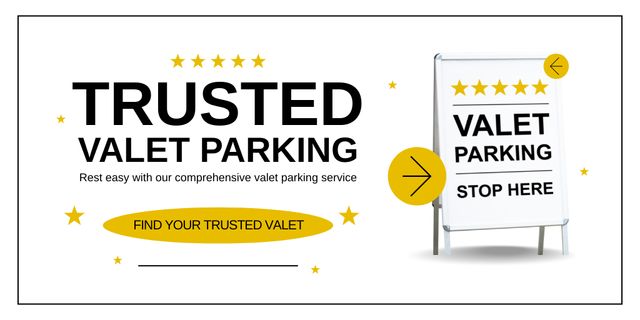 Ontwerpsjabloon van Twitter van Trusted Valet Parking Services