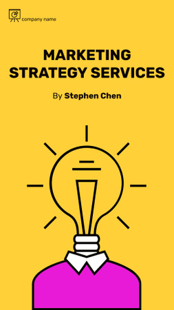 Pazarlama Stratejisi Hizmet Sunumu Mobile Presentation Tasarım Şablonu