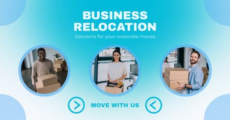 Ad of Business Relocation Services Facebook AD Design Template