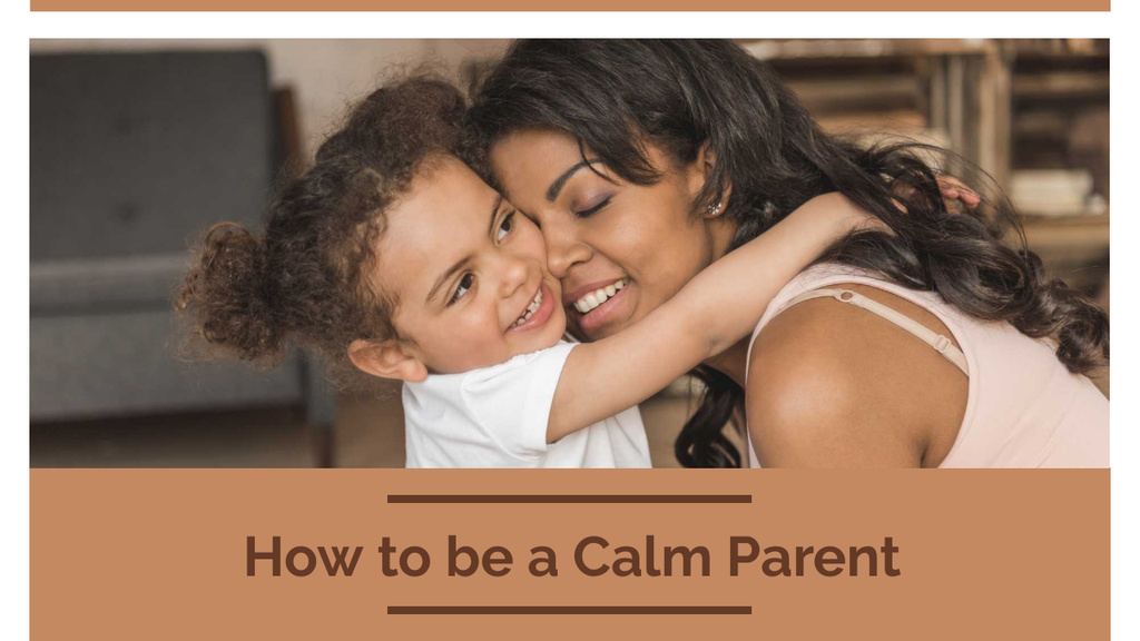 Modèle de visuel Parenthood Guide Mother Hugging Daughter - Youtube Thumbnail