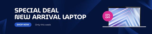 Plantilla de diseño de Special Discount Offer on Laptop Ebay Store Billboard 