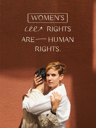 Awareness about Women's Rights Poster US Šablona návrhu