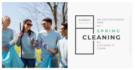 Spring Cleaning in Mackenzie park Facebook AD Modelo de Design