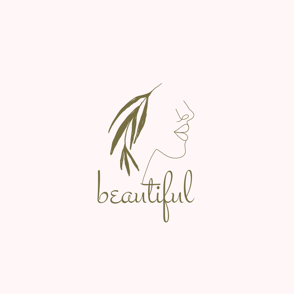 Cosmetics Store Emblem Logo Πρότυπο σχεδίασης