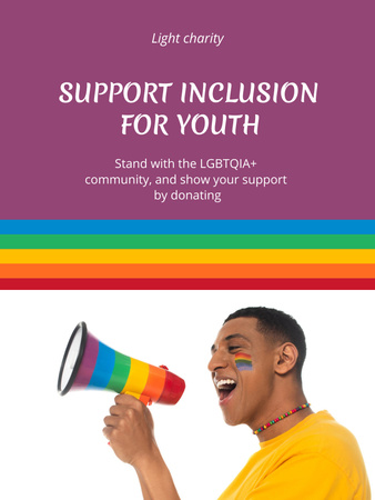 LGBT Education Announcement Poster US Design Template