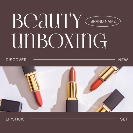 Ontwerpsjabloon van Animated Post van Beauty Products Ad