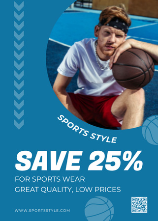 Platilla de diseño Sportswear Discount Offer Flayer