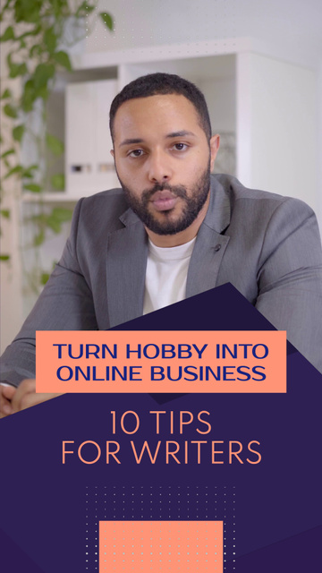 Essential Tips For Online Earning For Writers TikTok Video tervezősablon