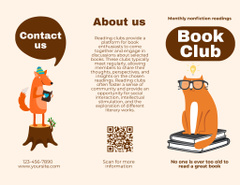Book Club Ad with Cartoon Animals