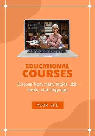 Template di design Educational Courses Ad Poster 28x40in