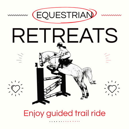 Equestrian Sport Instagram Design Template