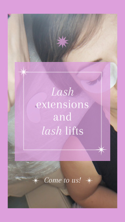 Lash Extensions And Lifts Offer TikTok Video Design Template