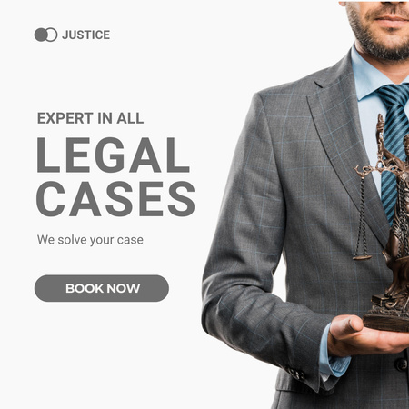 Designvorlage Expert in Legal Cases Ad für Instagram