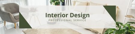 Interior Design Professional Services Offer LinkedIn Cover Tasarım Şablonu