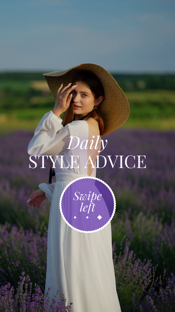 Designvorlage Daily Style Advice From Professional Stylist With Dress für TikTok Video