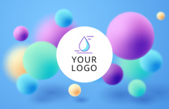Image of Company Emblem with Colorful Circles