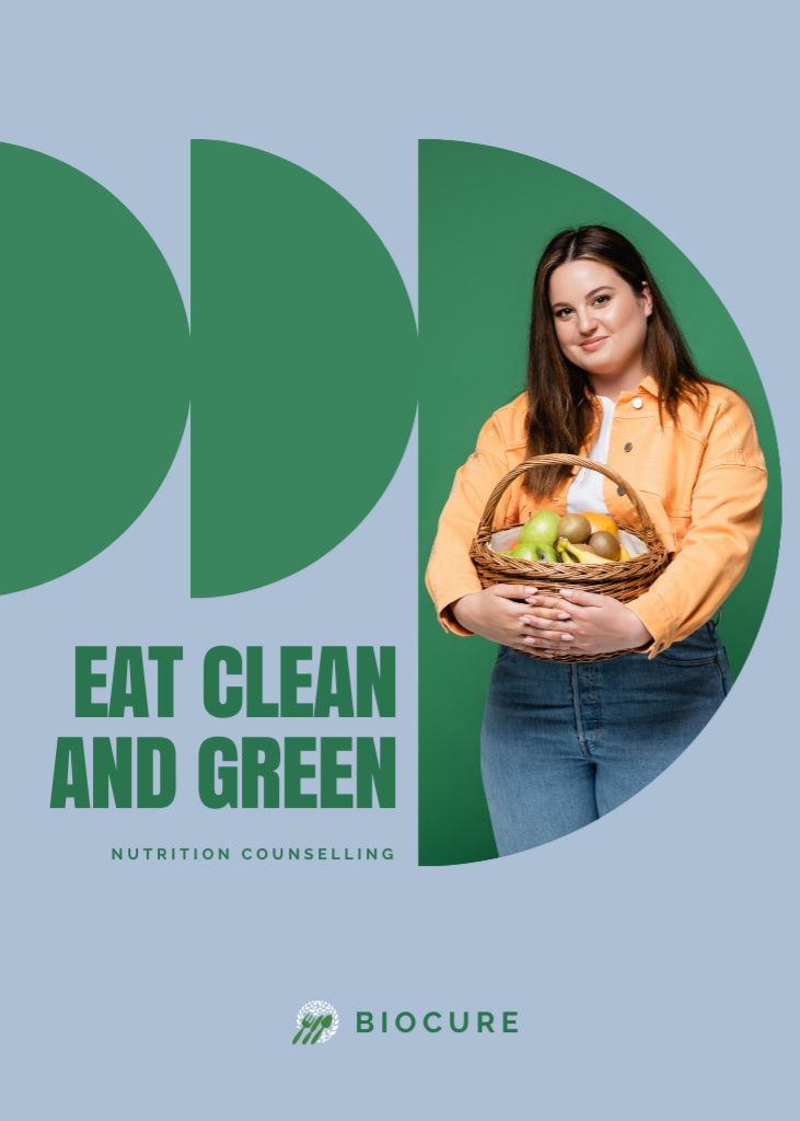Clean Food Promotion Flayer Modelo de Design