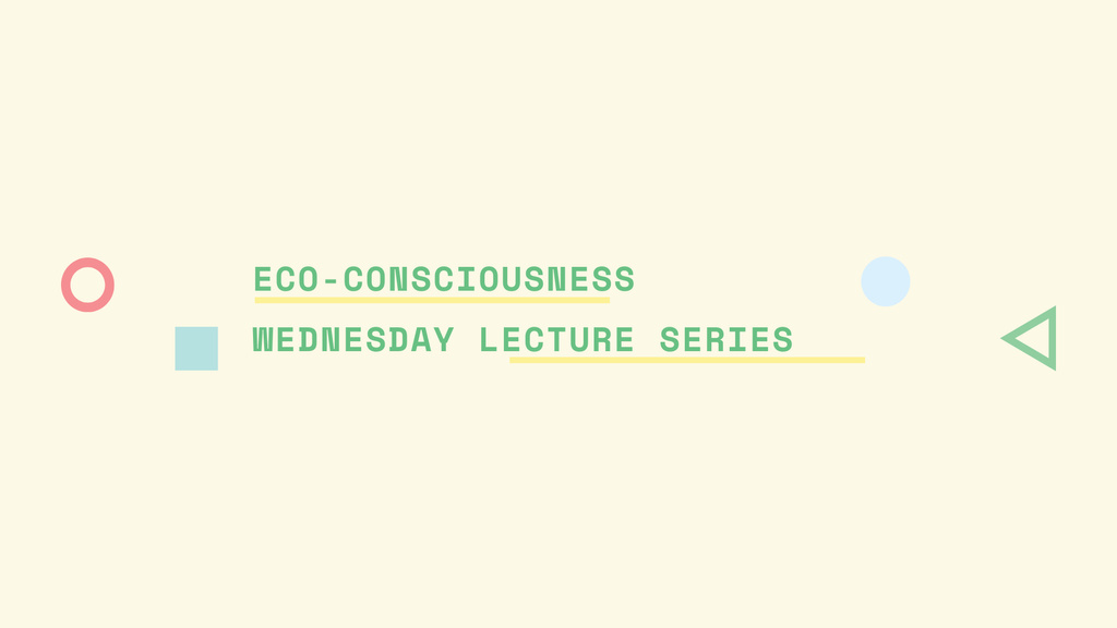 Designvorlage Eco-consciousness concept with simple icons für FB event cover
