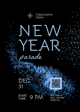 New Year Parade Announcement Invitation – шаблон для дизайну