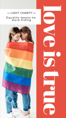 LGBT Support Motivation Instagram Story Modelo de Design