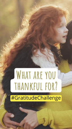 Ontwerpsjabloon van TikTok Video van Thanksgiving Dankbare groeten en zinnen