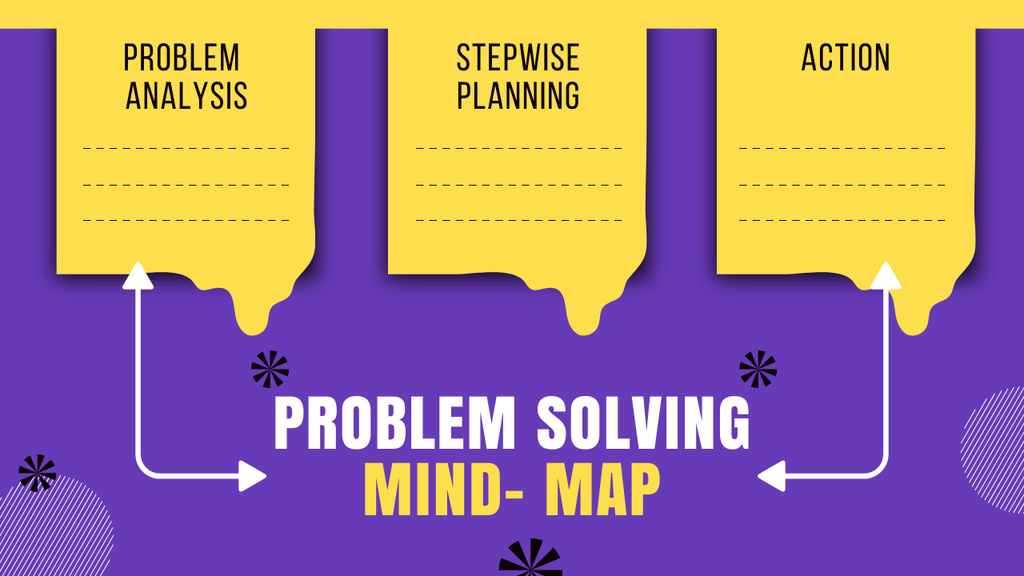 Template di design Mapping For Effectively Problem Solving Mind Map